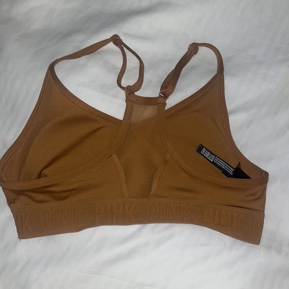 Victoria’s Secret PINK Brown Ultimate Lightly Lined Sports Bra, XS NWOT - Picture 2 of 6